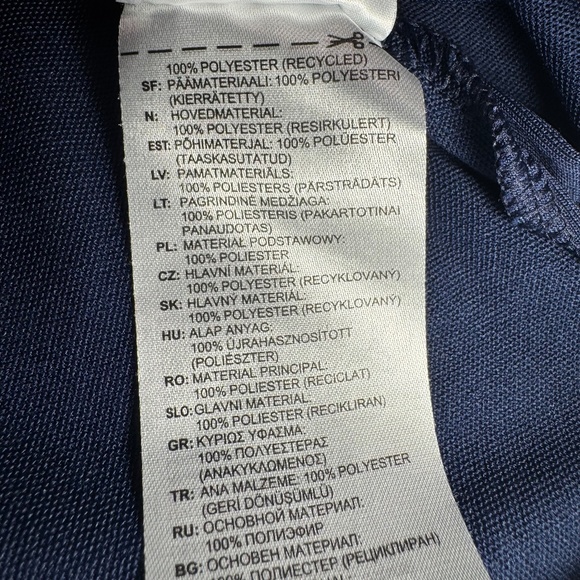 Adidas Youth/Teen GOLF Polo Shirt Regular Fit Short Sleeve - Dark Blue Size L - Picture 8 of 11